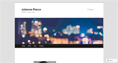 Desktop Screenshot of juliannepierce.com