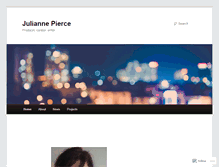 Tablet Screenshot of juliannepierce.com